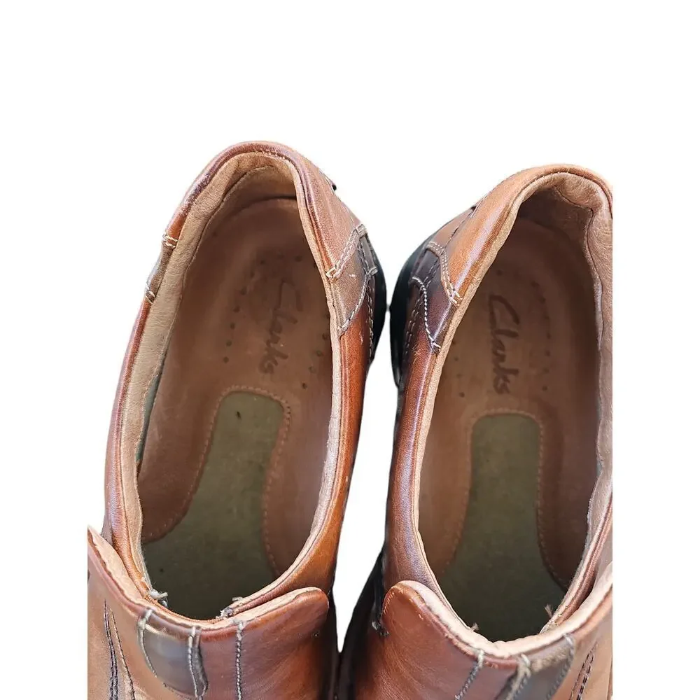 Clarks Men's Escalade Slip-On Loafers Brown Size 8
